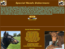 Tablet Screenshot of doberman911.org